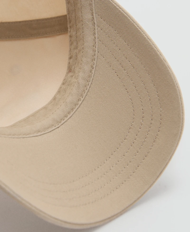 Mango Men's Embroidered Cotton Hat