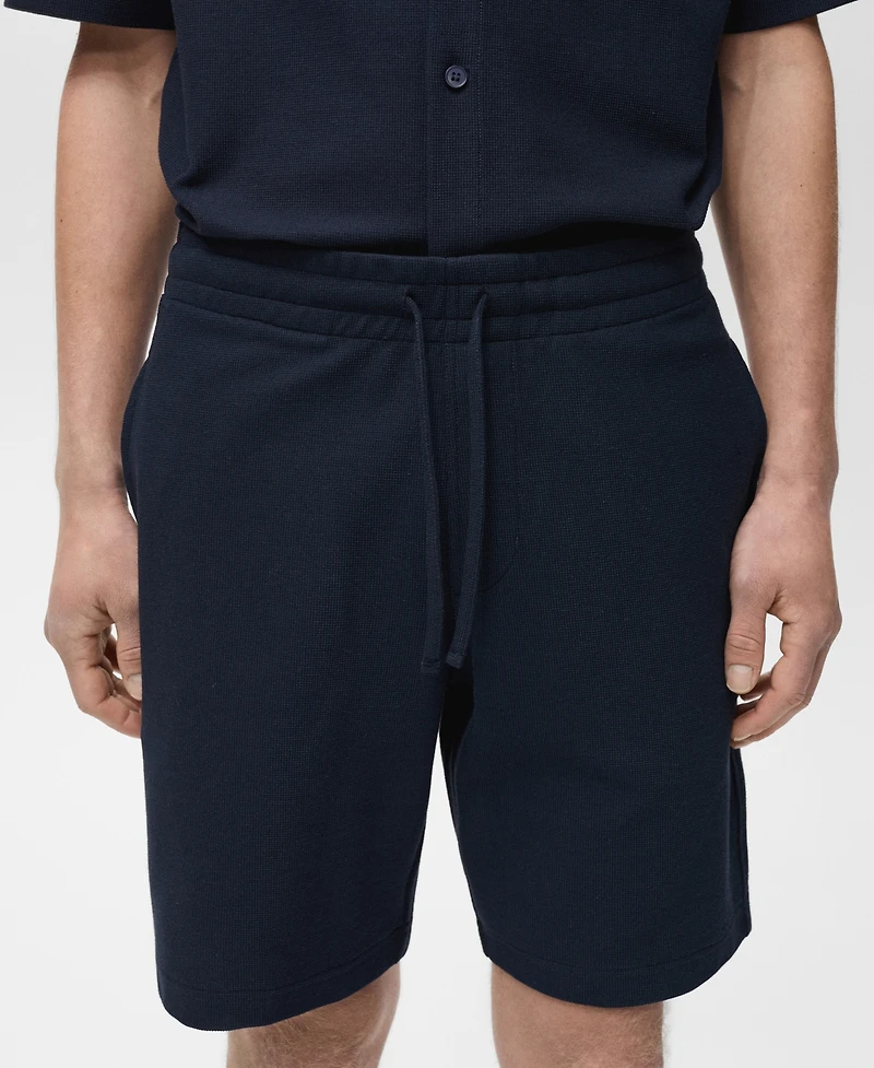 Mango Men's Structured 7.95" Knitted Shorts