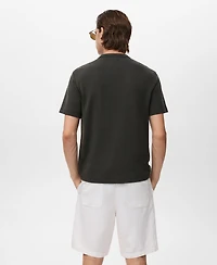 Mango Men's Fine-Knit T-Shirt