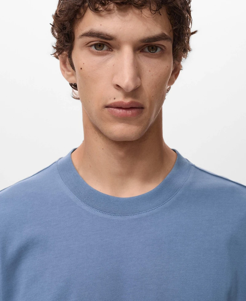 Mango Men's Printed Patch T-Shirt