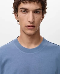 Mango Men's Printed Patch T-Shirt
