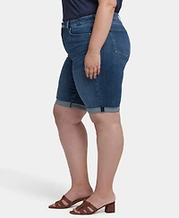 Nydj Plus Briella Roll Cuff Denim Shorts