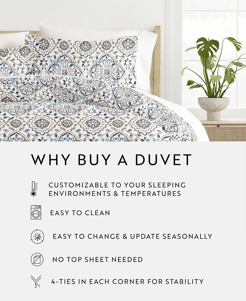 ienjoy Home Rustic Retreat All Season 3-Pc. Duvet Cover Set, Full/Queen