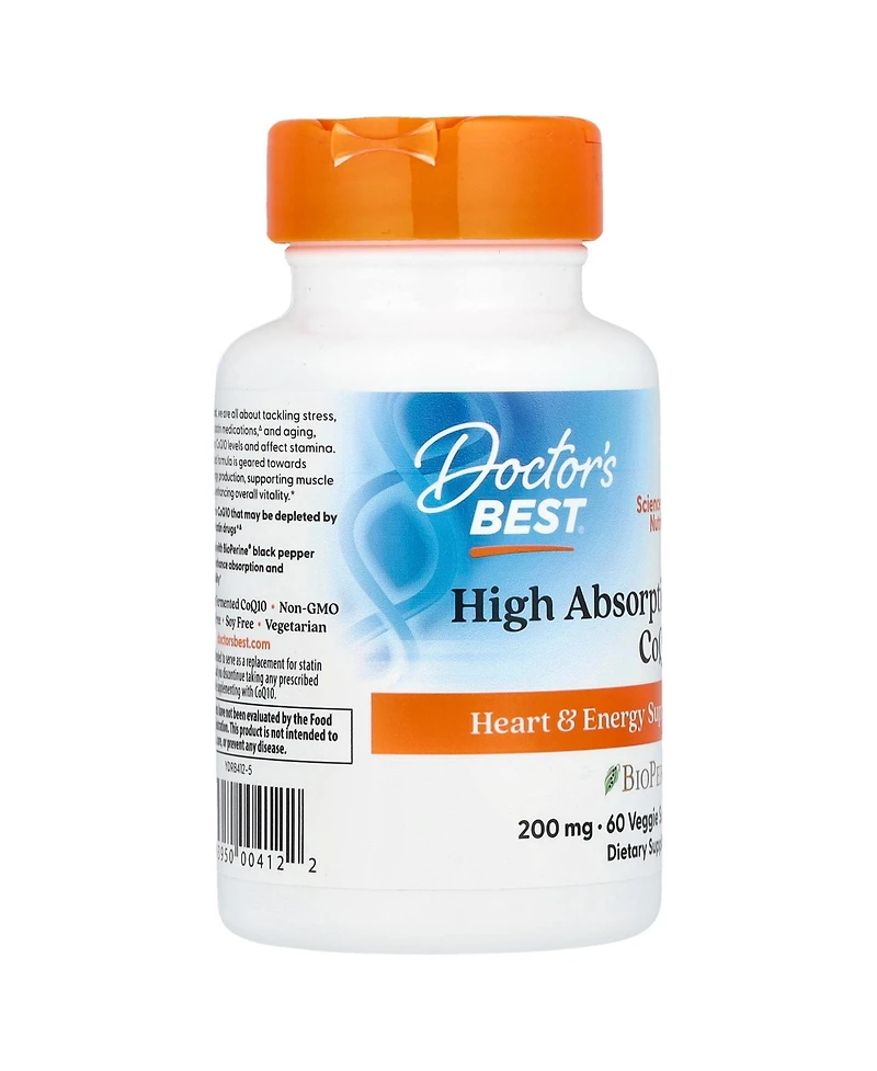 Doctor's Best High Absorption CoQ10 - 60 Veggie Softgel