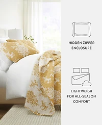 ienjoy Home Distressed Bouquet Reversible 3-Pc. Quilt Set, King/California King