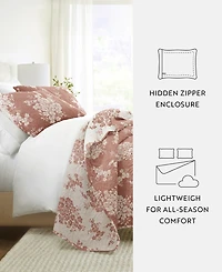 ienjoy Home Distressed Bouquet Reversible 3-Pc. Quilt Set, King/California King