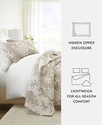 ienjoy Home Distressed Bouquet Reversible 3-Pc. Quilt Set, King/California King