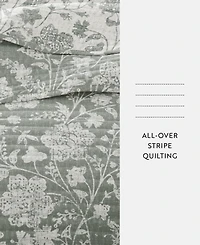 ienjoy Home Textured Floral Reversible 3-Pc. Quilt Set, Full/Queen