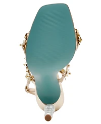 Betsey Johnson Women's Lorra Flower Sequin Dress Sandals