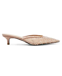 Betsey Johnson Women's Ellis Beaded Scalloped Mule Pumps