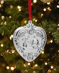 Wallace 2025 Sterling Silver Grande Baroque Heart Ornament, 34th Edition