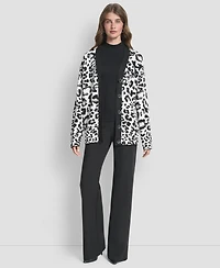 Dkny Women's Long Sleeve V-Neck Cardigan Sweater