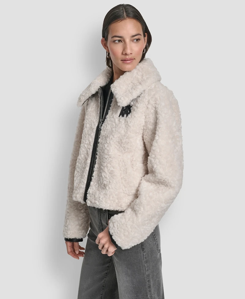 Dkny Women's Long Sleeve Zip Up Jacket