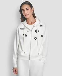 Dkny Women's Long Sleeve Zip-Up Jacket