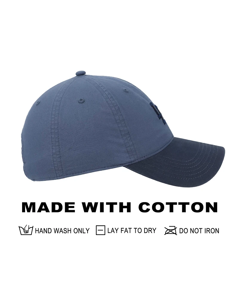 Texas Orange & White Washed Poplin Unstructured Baseball Cap