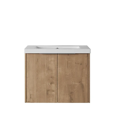 Casainc 24 Inch Floating Bathroom Vanity with Sink and Soft-Close Doors for Small Spaces