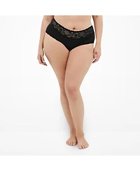 City Chic Women's Plus Iris 3 Pack Cotton Cheeky Panty