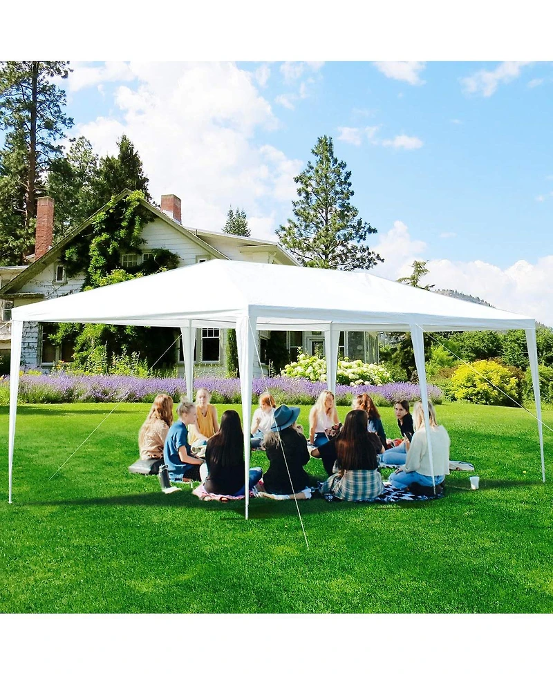 Mecale Awning Tent, Outdoor Gazebo, Canopy with Sturdy Steel Frame, Easy Assembly Large Shelter