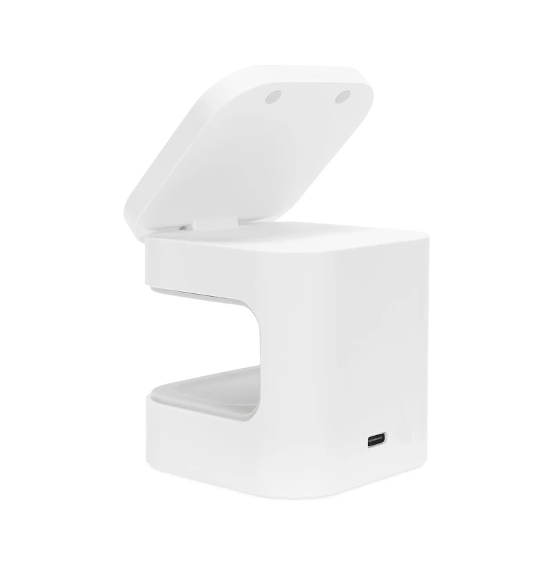Ventev 15W Ultrafast Qi2 Wireless 2 in 1 Cube-White