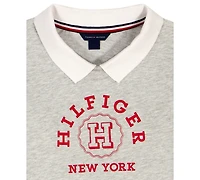 Tommy Hilfiger Toddler and Little Girls 2-Piece Collared Top Denim Flare Skirt Set