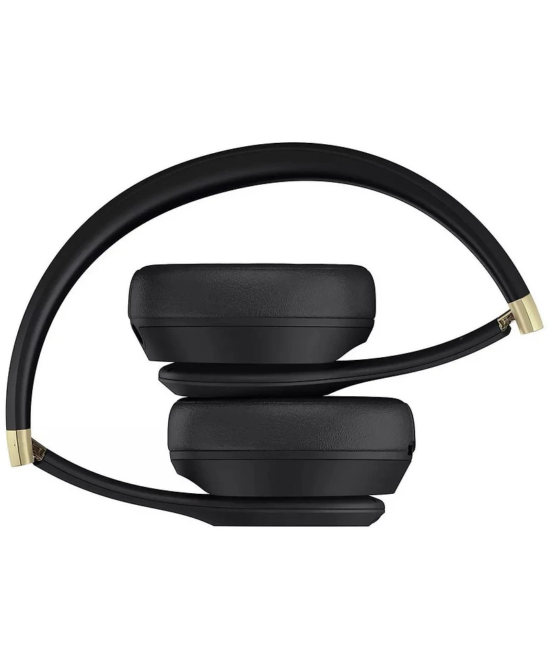 Beats Solo 4 Bluetooth Wireless On-Ear Headphones with MightySkins Protective Skins Bundle - Warm White