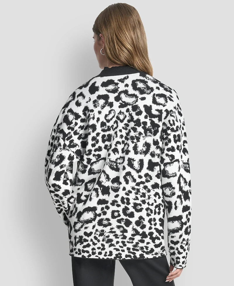 Dkny Women's Long Sleeve V-Neck Cardigan Sweater