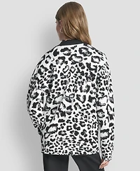 Dkny Women's Long Sleeve V-Neck Cardigan Sweater