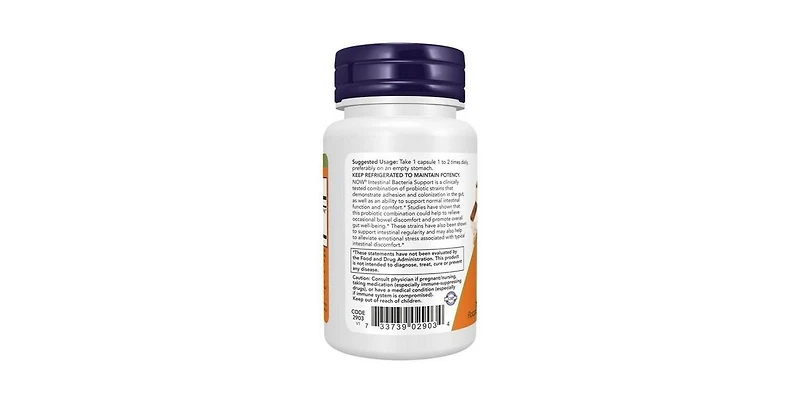 Now Foods Intestinal Bacteria Support ,60 VegCaps