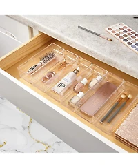 Cheer Collection 25 Piece Clear Plastic Drawer Organizer Set
