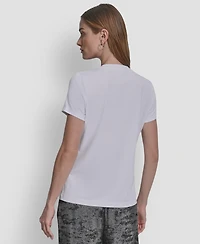 Dkny Women's Nyc Skyline Conversational T-Shirt