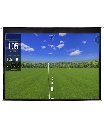 Bearwill Golf Net Simulator Impact Screen - 86x89 Inch Hd Blank Screen Only