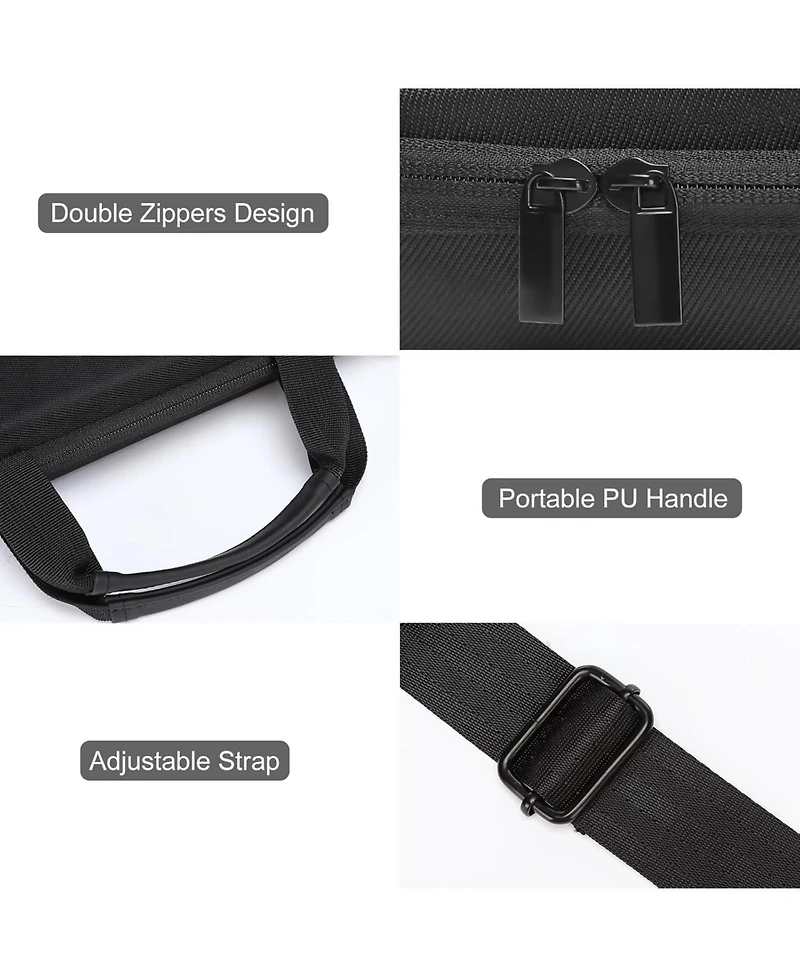 Mosiso Black Hard Shell Laptop Case - 15-15.6 Inch Computer Bag, Compatible with MacBook, Hp, Dell, Lenovo, Asus