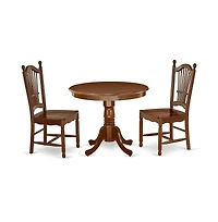 East West Furniture Dining Room Set Mahogany