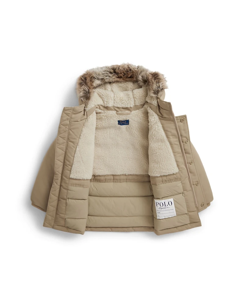 Polo Ralph Lauren Toddler and Little Boys Faux-Fur-Trim Down Parka
