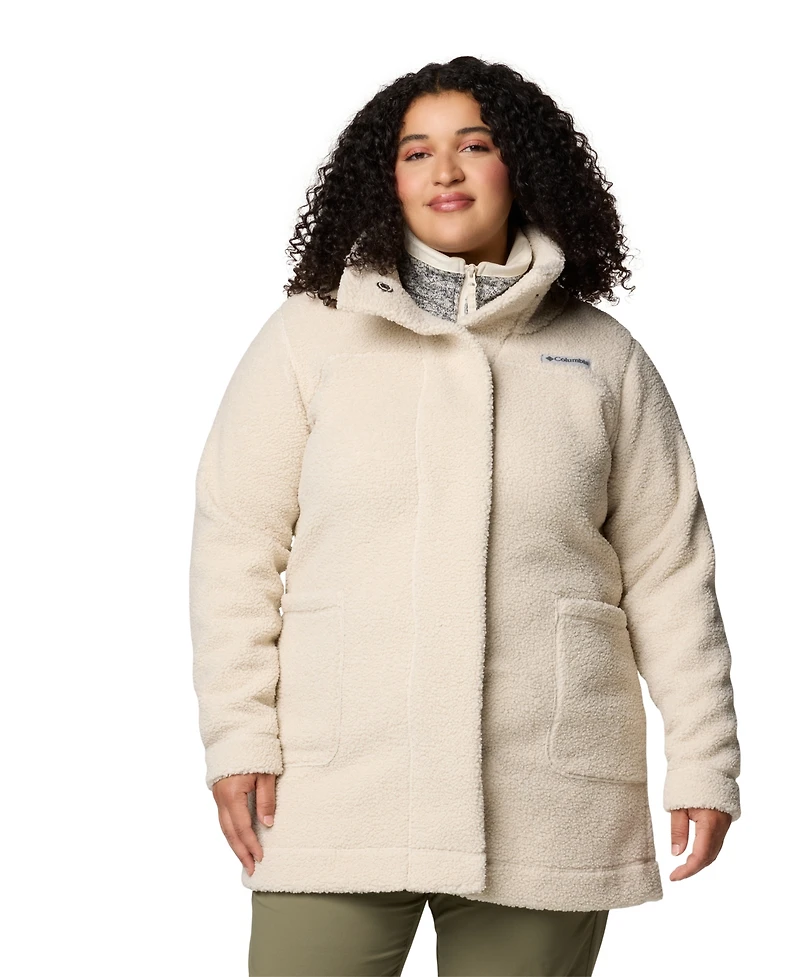 Columbia Plus Size Active Panorama Stand-Collar Long Jacket