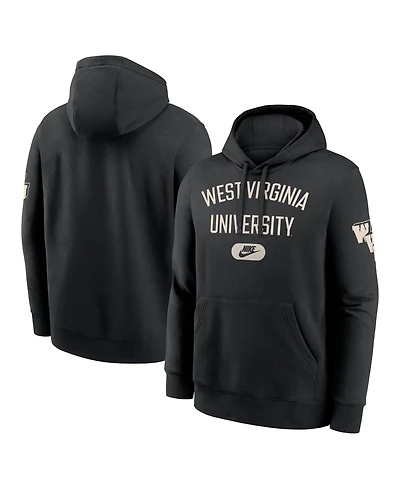 Nike Men's Black West Virginia Mountaineers Fashion Club Pullover Hoodie