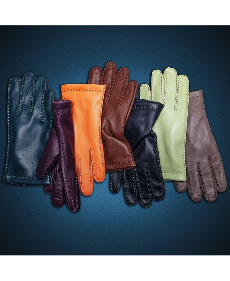 Women`s Hand-sewn Premium Lamb Leather Touchscreen Gloves "Millie