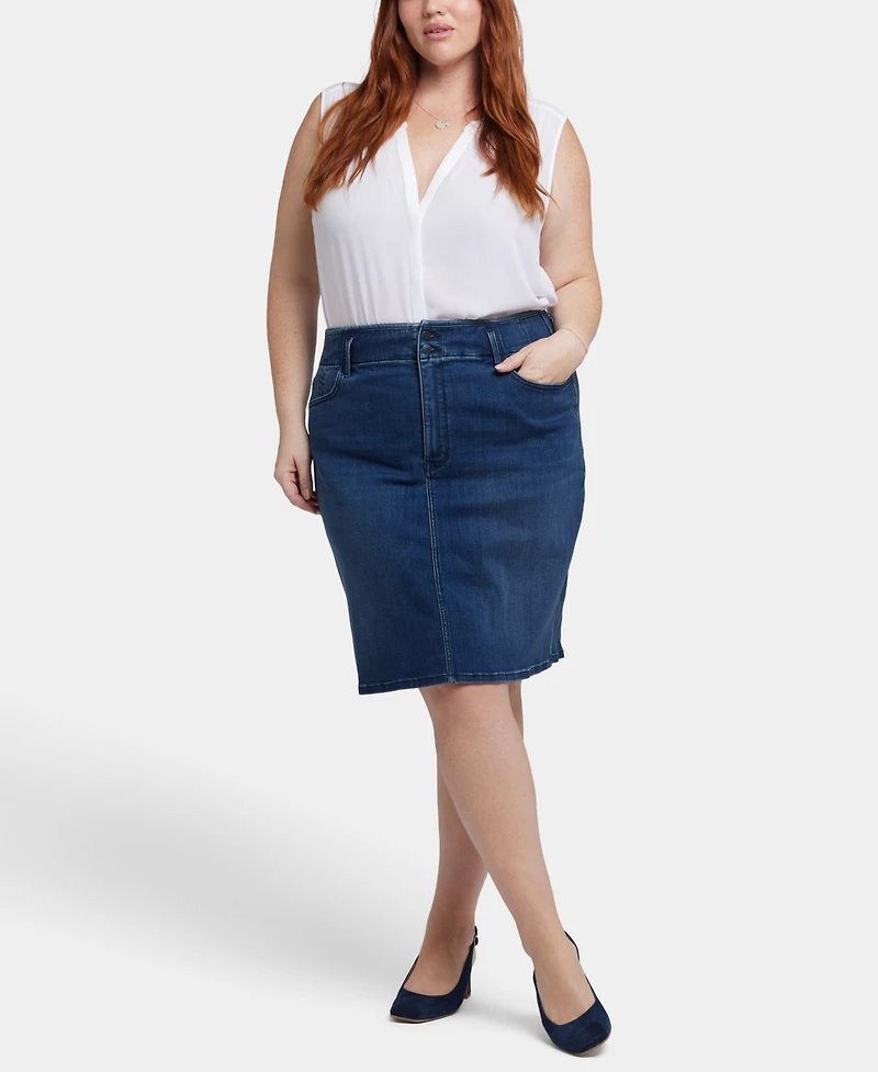 Nydj Plus Size High Waist Skirt