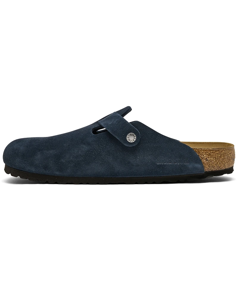 Birkenstock Men's Boston Suede Leather Birko-Flor Clogs from Finish Line
