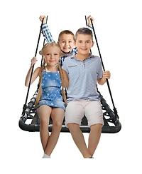 Sorbus Kids Rectangular Platform Swing - Black