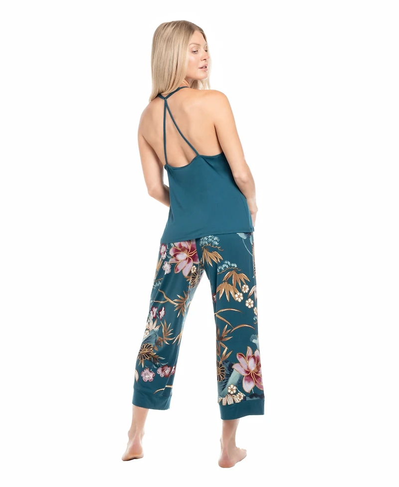 Linea Donatella Women's Knit Mihoko 3Pcs Travel and Sleep Pajama Set