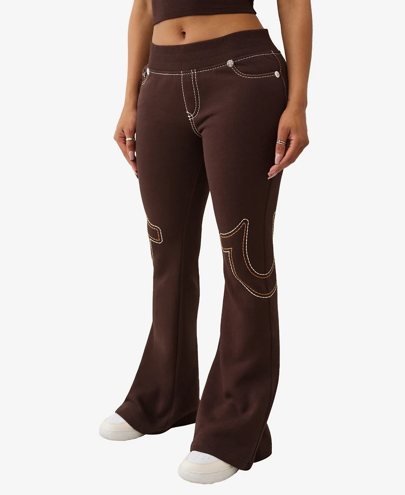 True Religion Women's Anniversary Big T Flare Pants
