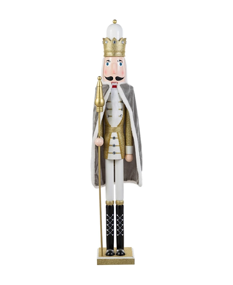 Glitzhome 42" Wooden Christmas King Nutcracker