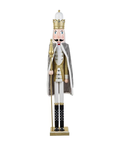 Glitzhome 42" Wooden Christmas King Nutcracker