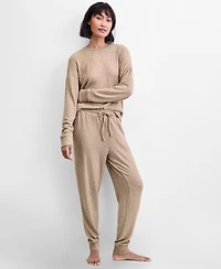 State of Day Women's Cable Jogger Pajama Set, Xs-3X, Macy's Exclusive