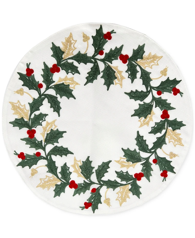 Lenox Holiday Embroidered Placemat, 16"