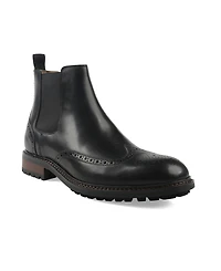 Bar Iii Men's Hughgo Leather Pull-On Block Heel Boots, Macy's Exclusive