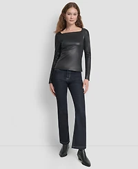 Dkny Women's Glazed Long Sleeves Top