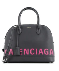 Pre-Owned Balenciaga Medium Logo Ville Bag Leather