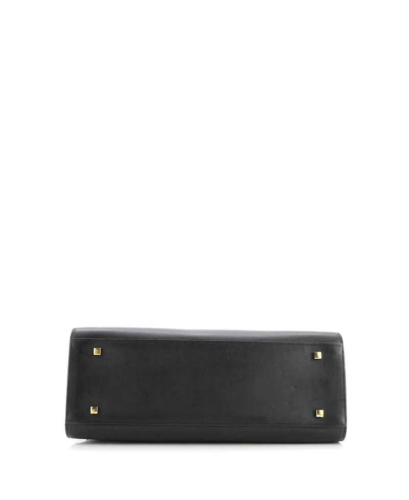 Pre-Owned Delvaux Gm Tempete Top Handle Bag Leather